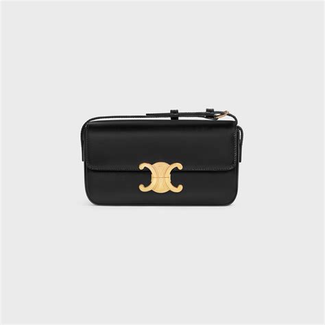 celine black bag large|Celine shoulder bag black.